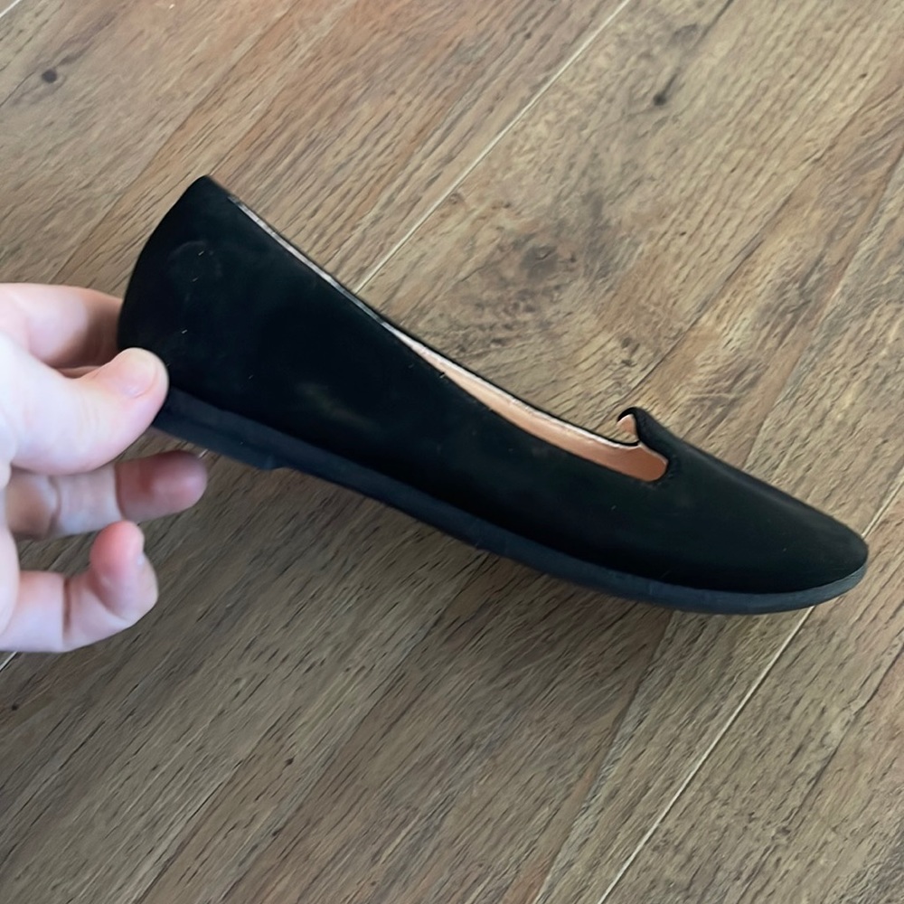 Girls - Black flats. Size 12
